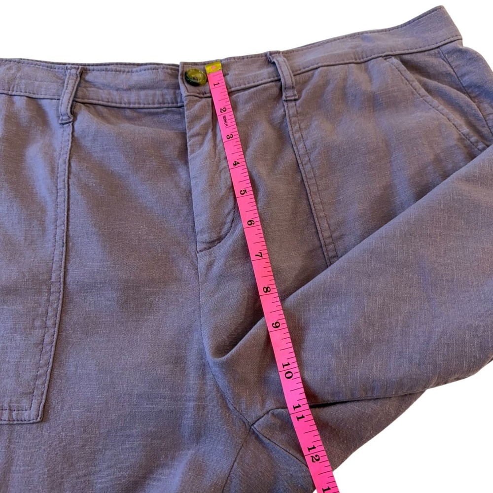 Lila Ryan Women's Martina Purple Linen Blend Trousers Size‎ 14 - Picture 7 of 10
